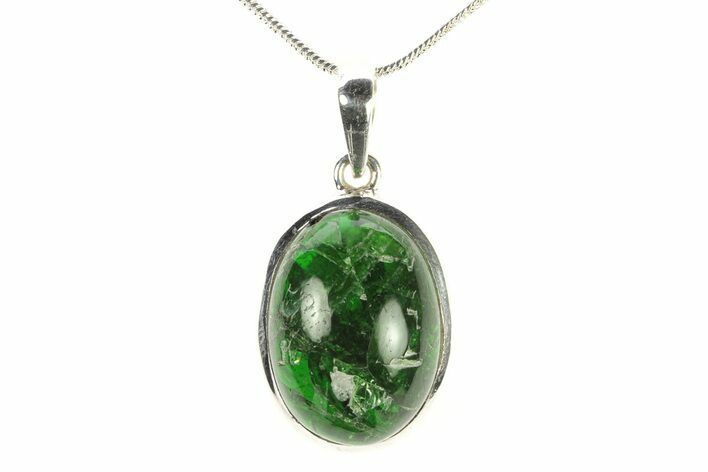 Chrome Diopside Pendant (Necklace) - Sterling Silver #278802
